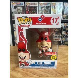 VAULTED GLOW IN THE DARK The Noid Funko Pop Ad Icons #17 Domino's Pizza GITD Ads